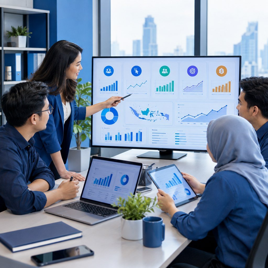 KPI digital marketing untuk awareness, leads, sales, SEO, dan social media