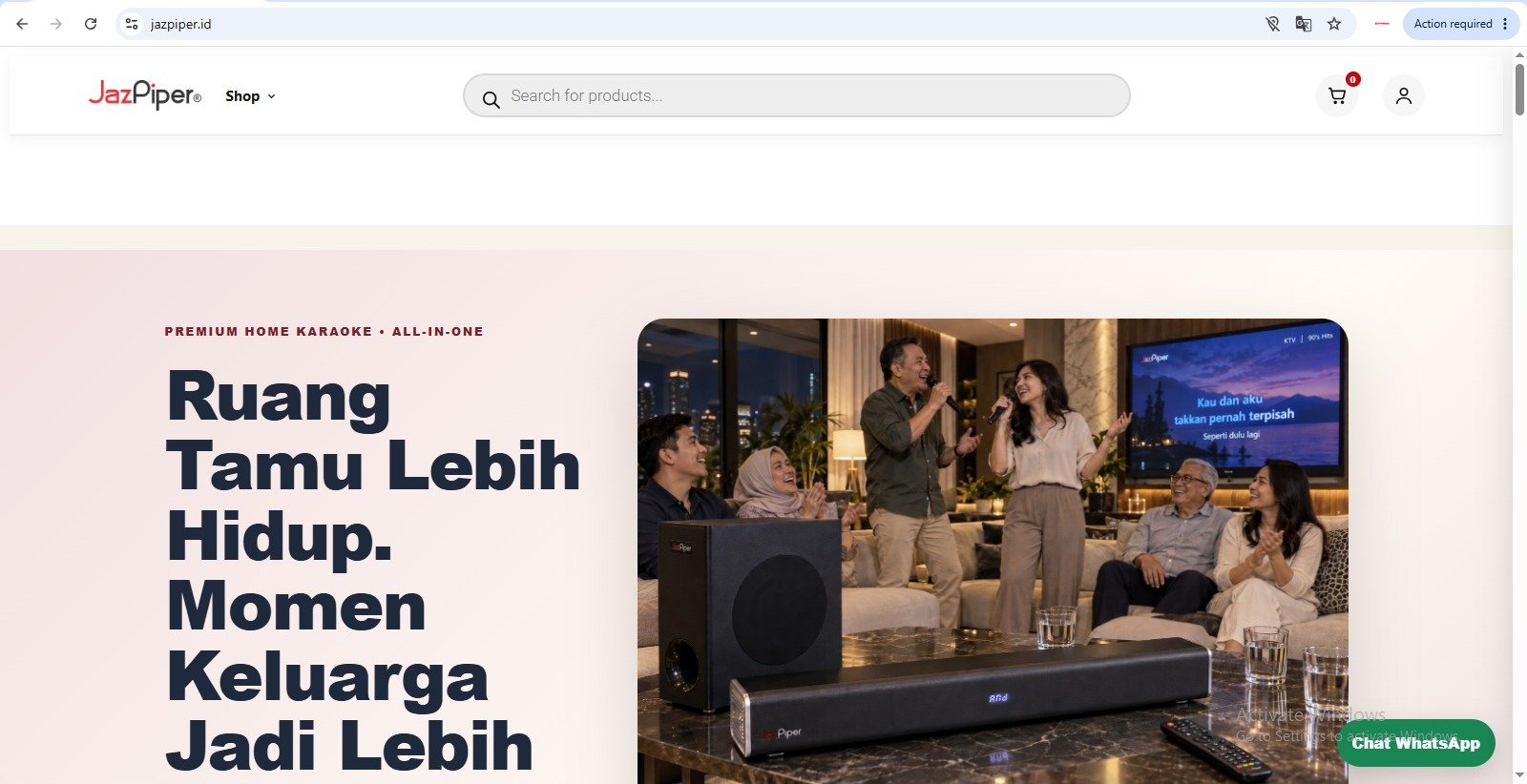 Website client JazPiper - portfolio Dino Agency