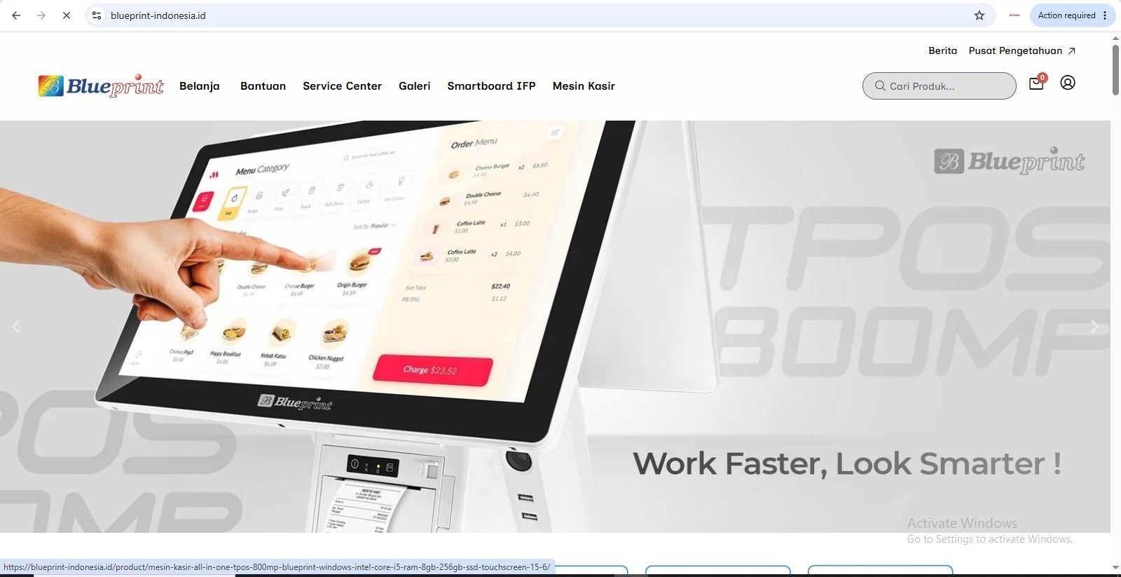 Website client Blueprint Indonesia - portfolio Dino Agency